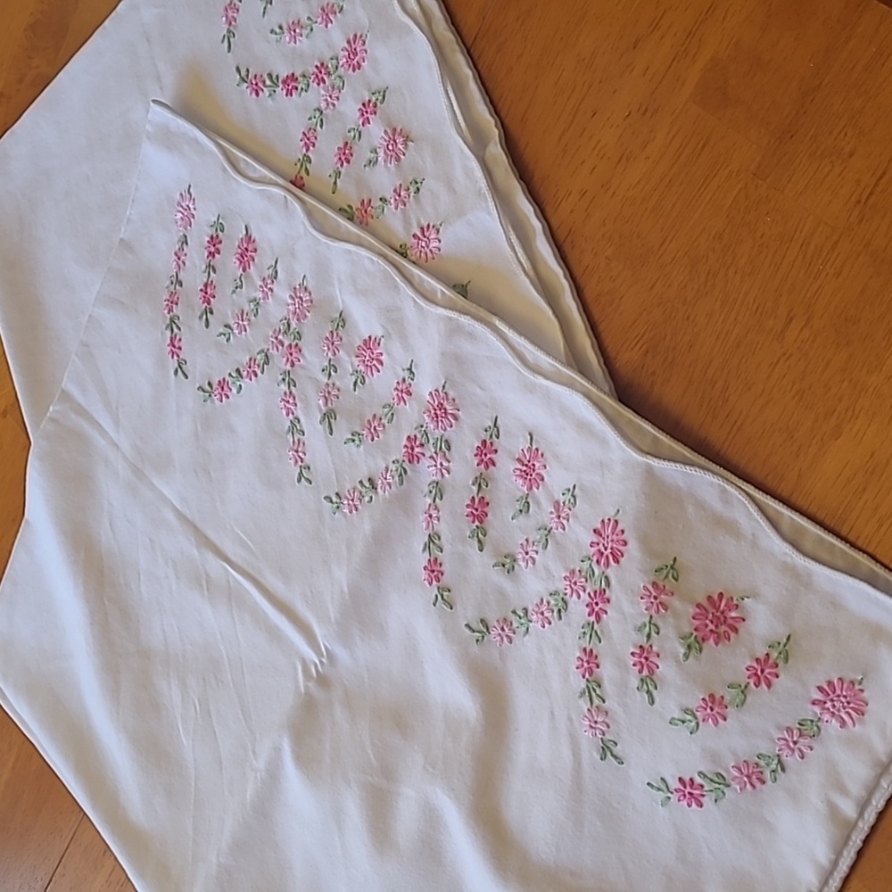 Standard vintage pillowcases